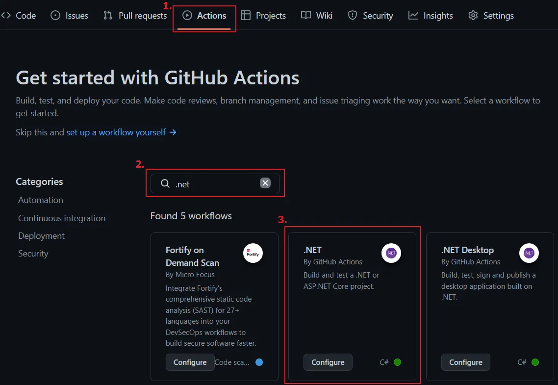 新增 GitHub Action